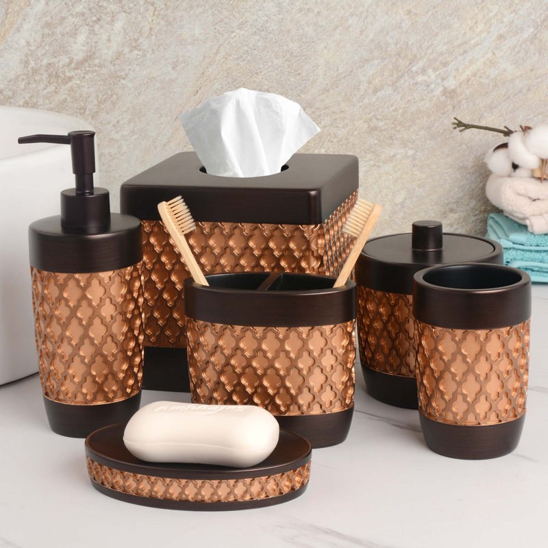 House of Hampton® Dorina 6 Piece Bathroom Accessory Set | Wayfair